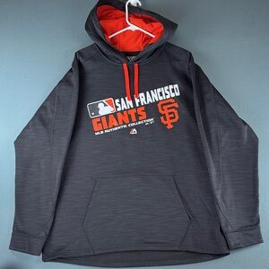 San Francisco Giants Gray and Orange Hoodie